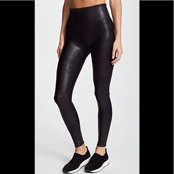 NEW WITH TAGS! Spanx Faux leather leggings black s - Picture 3 of 8
